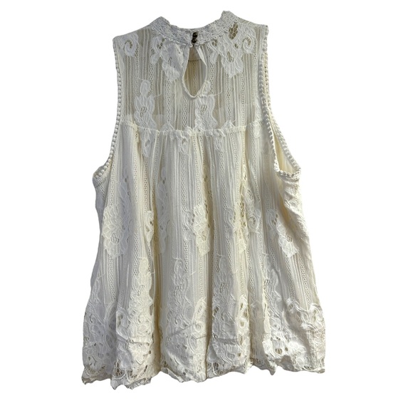 Xhilaration Cold Shoulder Top Victorian Style Lace & Embroidered Plus Size XXL - Picture 7 of 16